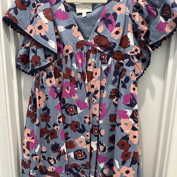 Cleobella Georgianb Mini Dress, Waterlily previously owned Lg - Picture 5 of 7